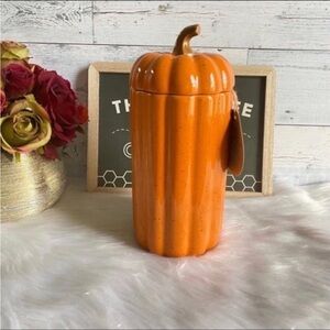 10 Strawberry Street Large Pumpkin Canister